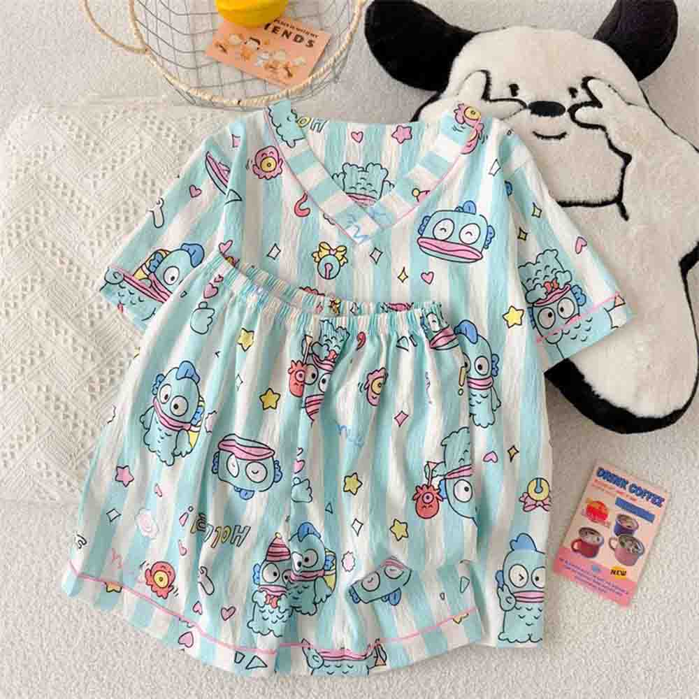 Winter Clothing Trends 2025 - Sanrio Hangyodon Women's Pajama Set Kawaii
