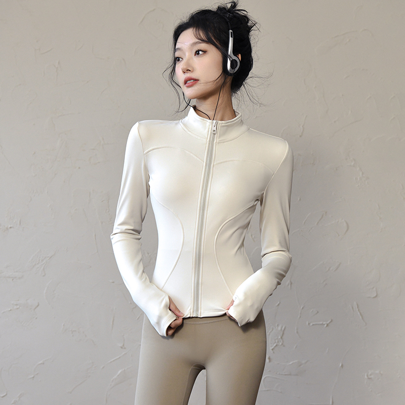 Winter Yoga Clothing - Long Sleeve Sports Jacket Women Zip