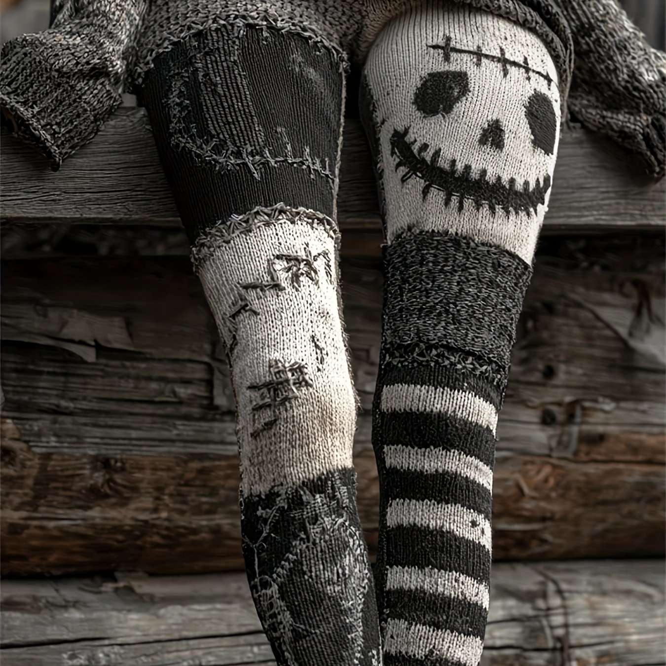 Winter Yoga Clothing - Women Halloween Skeleton Print Leggings Stretchy