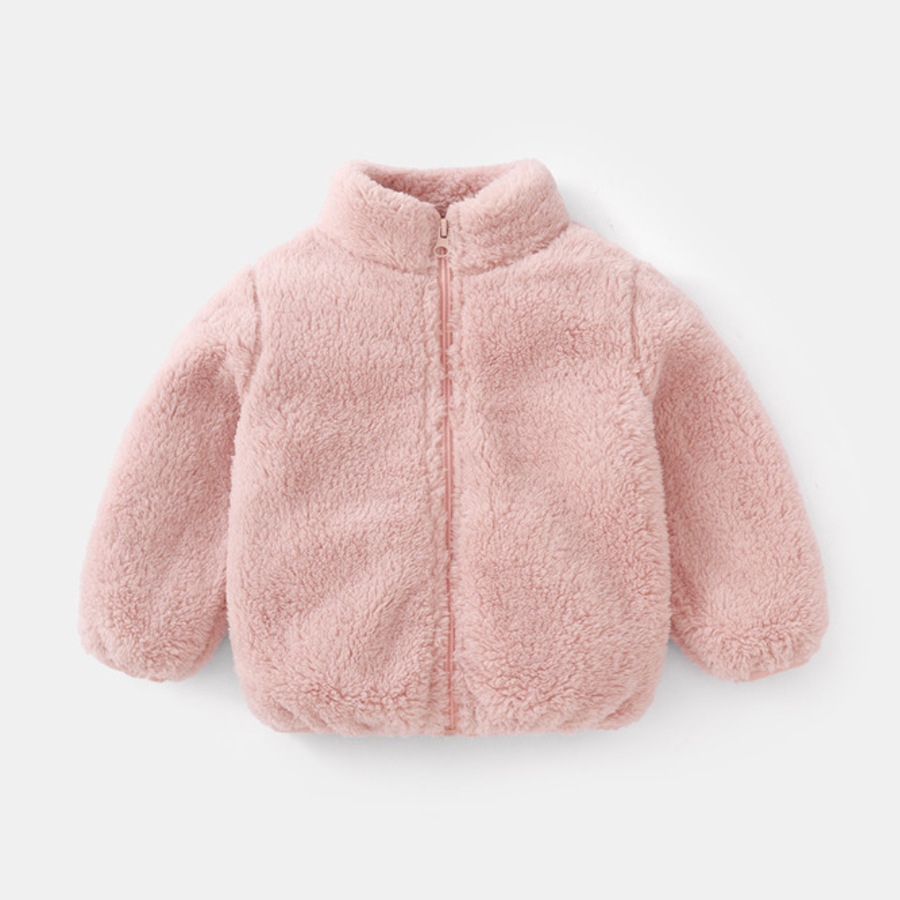 Winter Clothing Toddler Girl - Fashion Children Boys Solid Color Plush