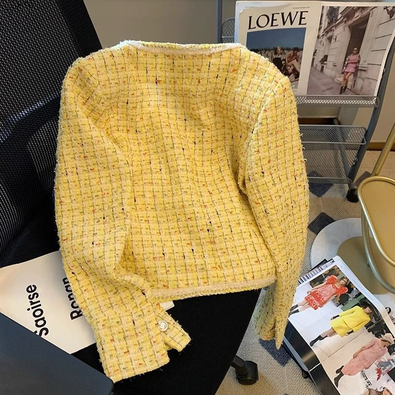 Women Jacket Spring Autumn New - Yellow Winter Clothing review and price
