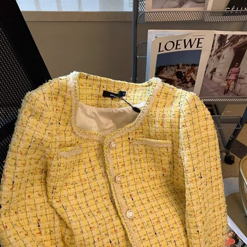 Women Jacket Spring Autumn New - Yellow Winter Clothing review and price