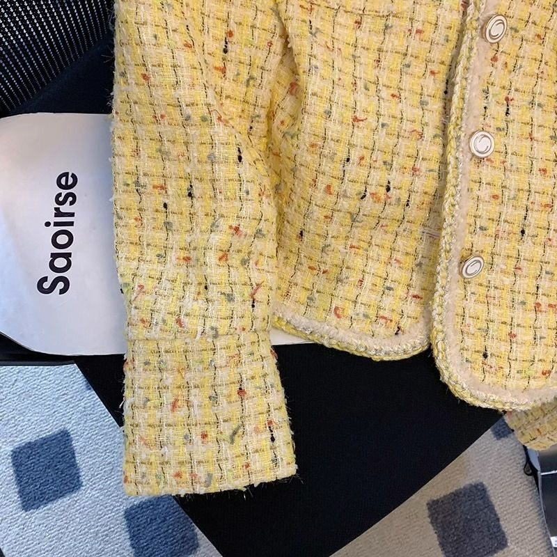 Women Jacket Spring Autumn New - Yellow Winter Clothing review and price