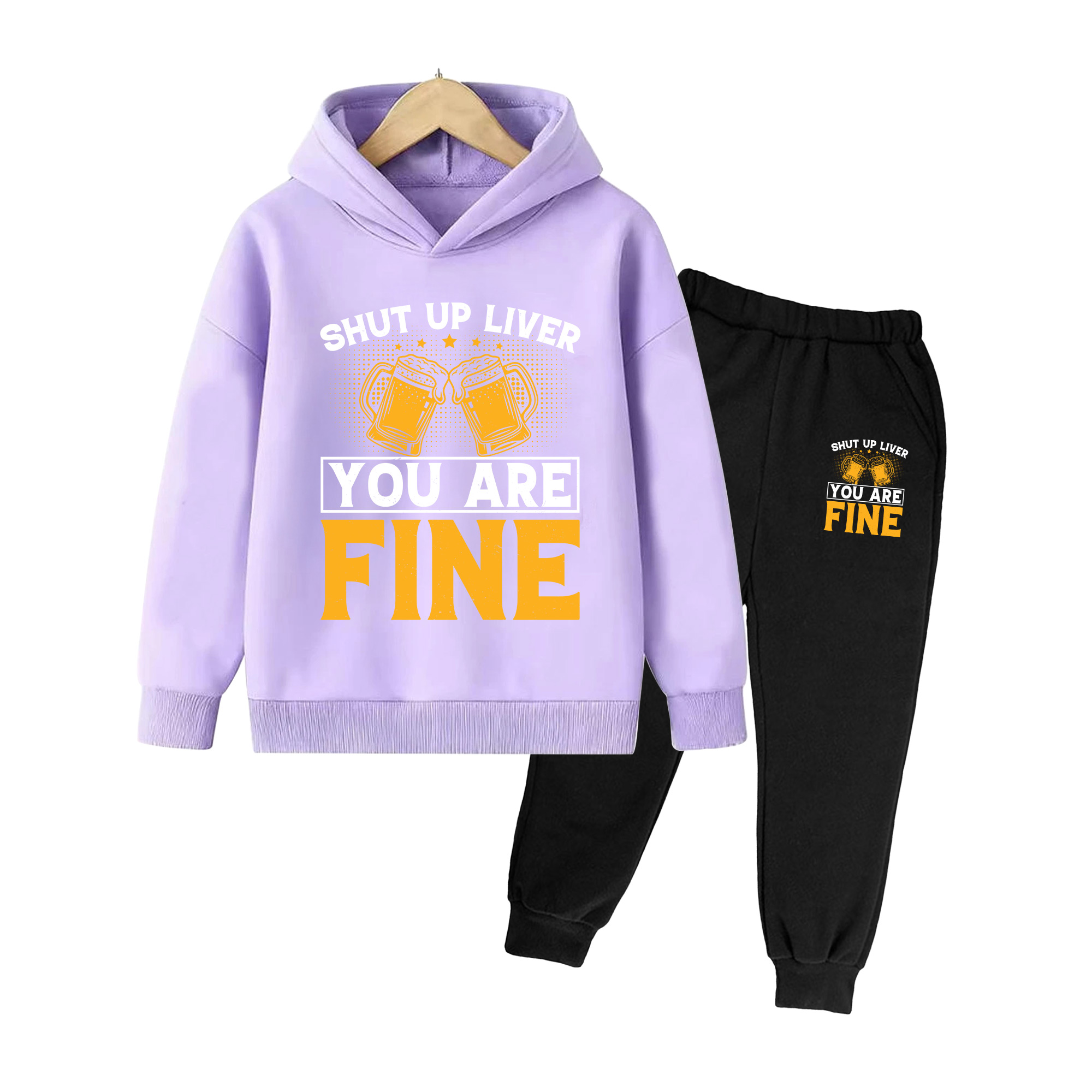 Kids Hoodie & Sweatpants Set,  - Yellow Winter Clothing review and price