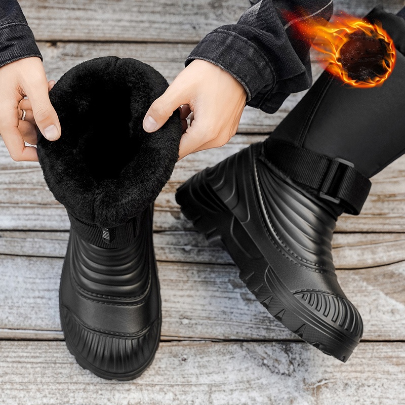 Men's New Snow Boots for Autum - Winter Clothing Material review and price