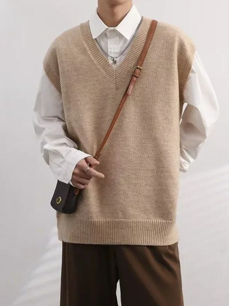 Vest Waistcoat Beige V Neck Kn - Winter Clothing Trends 2025 review and price