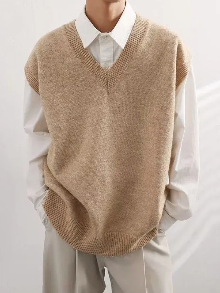 Vest Waistcoat Beige V Neck Kn - Winter Clothing Trends 2025 review and price