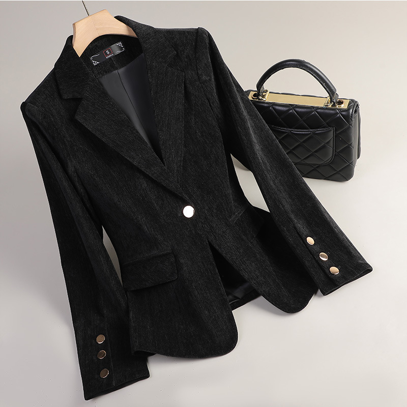 Yellow Gold Velvet Blazer Wome - Yellow Winter Clothing review and price