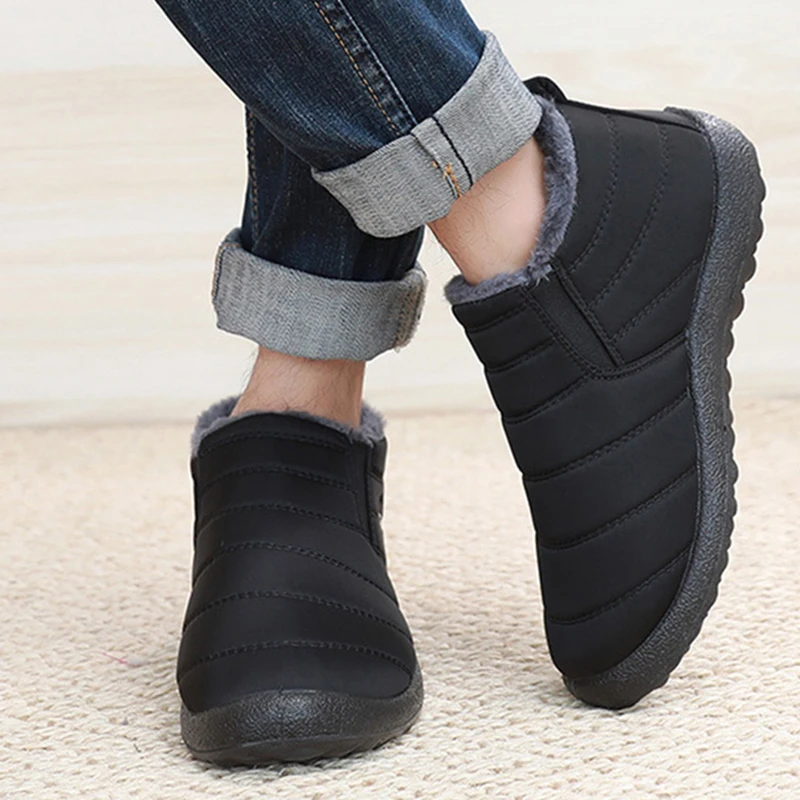 Fashion Men's Snow Boots Ankle - Winter Clothing Material review and price