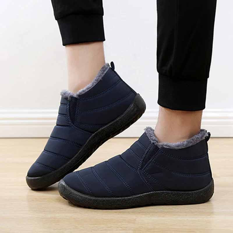 Fashion Men's Snow Boots Ankle - Winter Clothing Material review and price