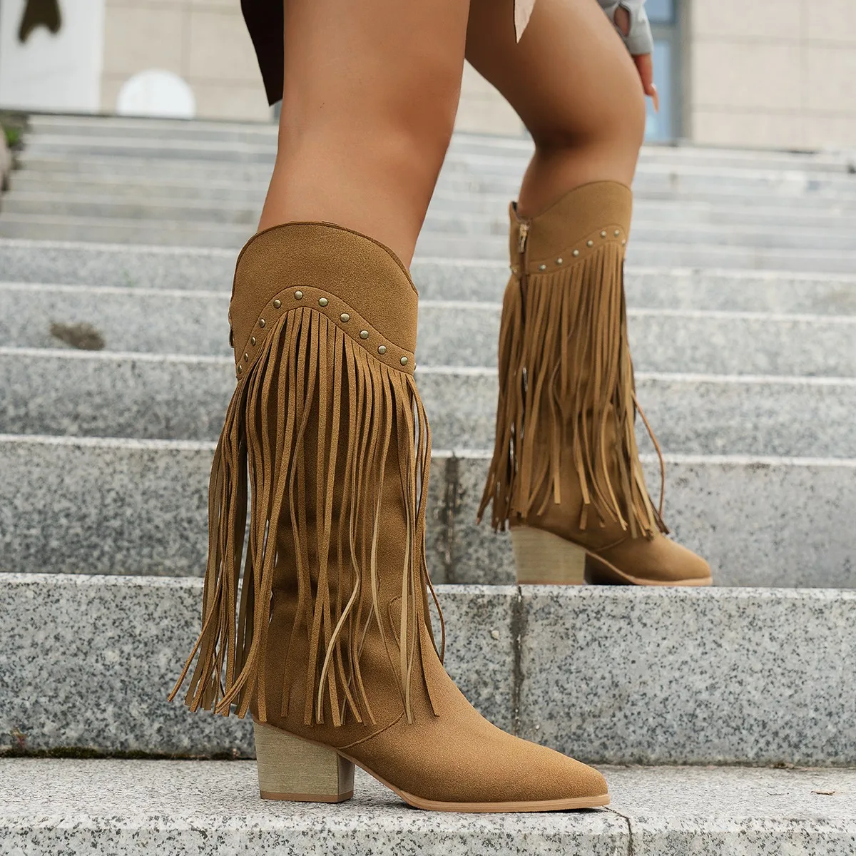 Plus Size 43 Women's Tassels W - Winter Clothing Material review and price