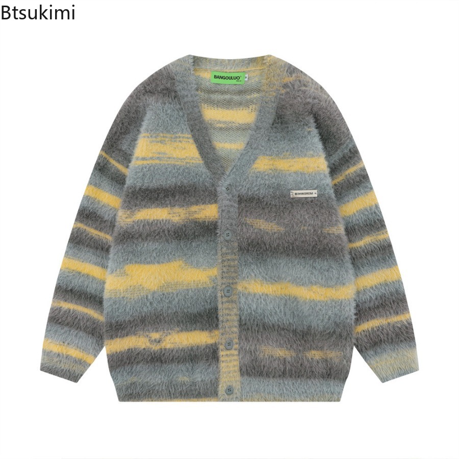 Men's Yellow Striped Thickened - Yellow Winter Clothing review and price