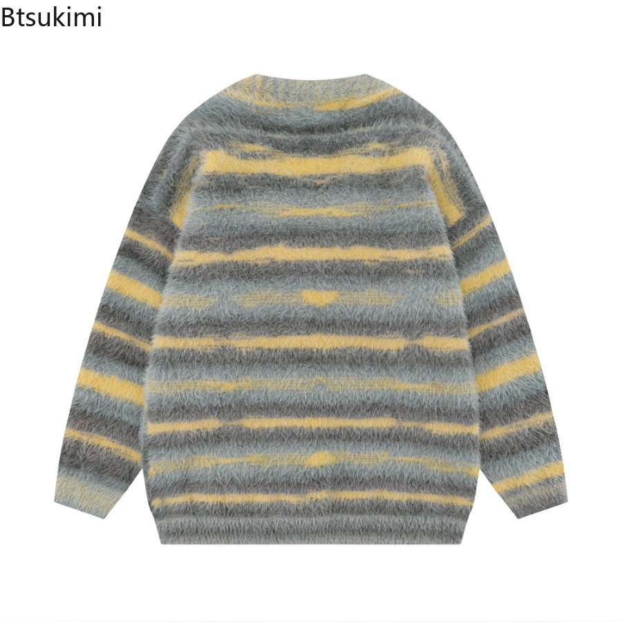 Men's Yellow Striped Thickened - Yellow Winter Clothing review and price